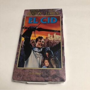 EL Cid VHS Movie With Charlton Heston and Sophia Loren New Vintage